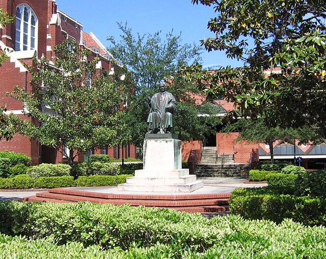 Statue of Albert Murphree, the second president of the university