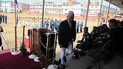 Durlav Kumar Thapa after giving a speech at the National Police Training Academy on 'Academy Day'.jpg