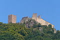 Castell de Saint-Ulrich vist des de la sortida oest de Ribeauvillé