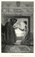 Fortune-telling scene, from Charlotte Brontë's novel Jane Eyre (1847)