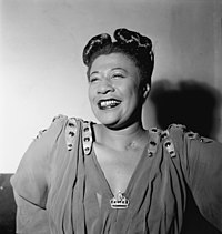Jazz singer Ella Fitzgerald was nicknamed the "Queen of Jazz". Ella Fitzgerald (Gottlieb 02871).jpg