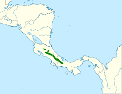 Distribución geográfica del mosquero cabecinegro.