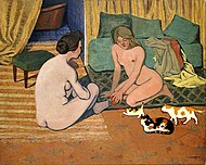 Félix Vallotton, 1897-98 ca - Femmes nues aux chats.jpg