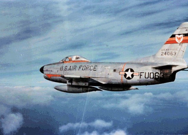 North American F-86D-45-NA Sabre Serial 52-4063 of the 513th Fighter Interceptor Squadron