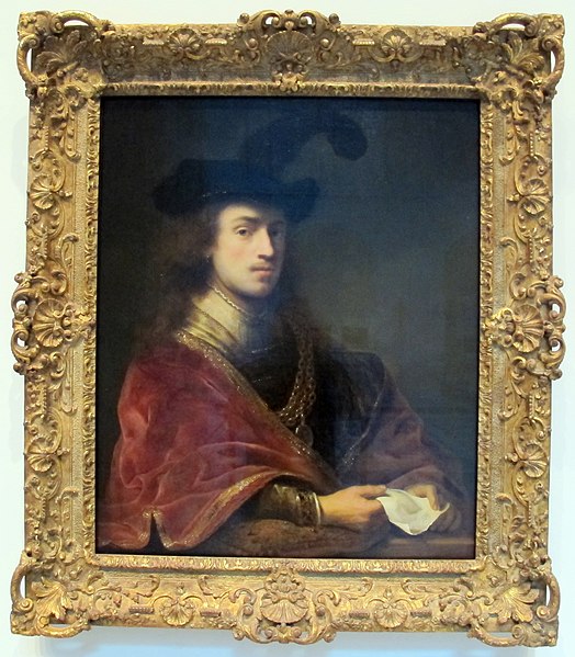 File:Ferdinand bol, autoritratto dietro un parapetto, 1648.JPG