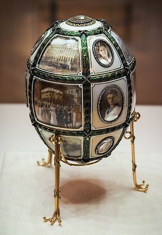 <span class="mw-page-title-main">Fifteenth Anniversary (Fabergé egg)</span> 1911 Imperial Fabergé egg