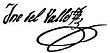 Assinatura de José Cecilio del Valle
