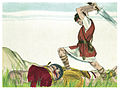 Daud memancung kepala Goliat dengan pedang
