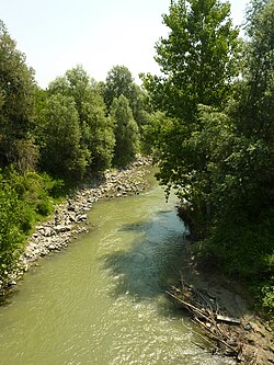 Il torrente Parma dal Ponte Albertelli