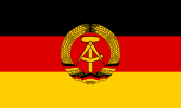 Flag of East Germany (hammer and compass)