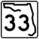 Florida State Road 33 road sign