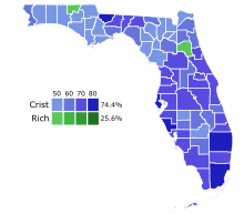 County results Florida Governor D Primary 2014.svg