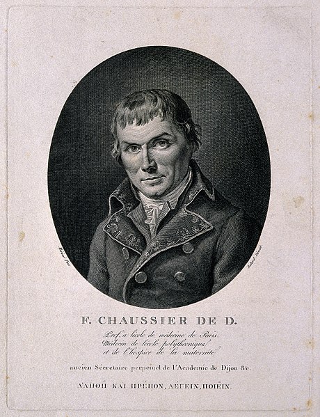 File:François Chaussier. Line engraving after Mérimé. Wellcome V0001083.jpg