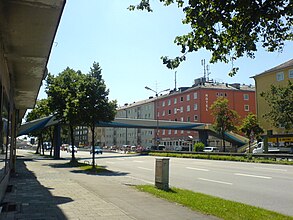 Fußgängerbrücke Tegernseer Landstraße (1970er Jahre?)