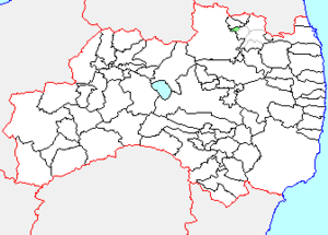 伊達町の県内位置図