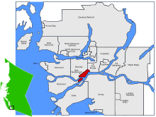 Lokasi New Westminster di Metro Vancouver