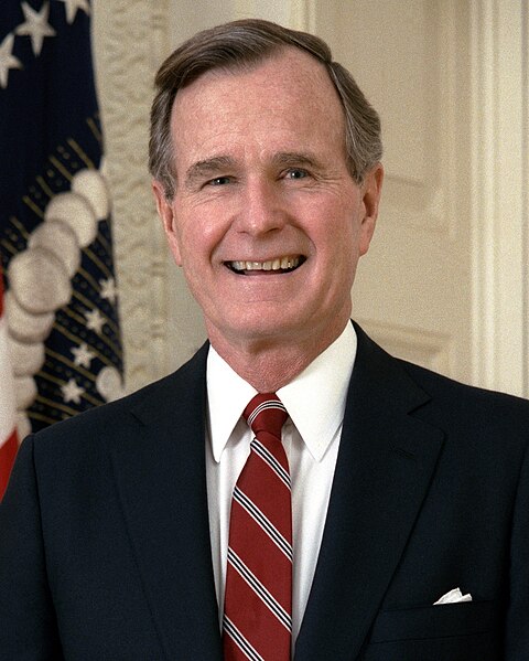 Image: George H. W. Bush presidential portrait (cropped) (b)