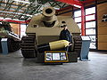 Antrojo pasaulinio karo laikų vokiečių 380 mm kalibro savaeigė mortyra „Šturmtigras“ (Sturmtiger) Miunsterio tankų muziejuje.