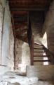 English: Protestant Church (Detail Steeple Staircase) in Dalherda, Gersfeld, Hesse, Germany This is a picture of the Hessian Kulturdenkmal (cultural monument) with the ID Unknown? (Wikidata)