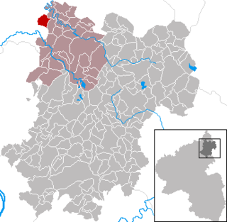 Läget för Giesenhausen i Westerwaldkreis