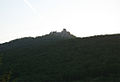 Pohled na zříceninu hradu Gýmeš.