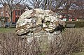 * Nomination Glacial erratic discovered in 1898 and donated to the local council, this now stands on a stone plinth in Coronation Park. View from the southwest. -- Rodhullandemu 11:49, 25 March 2021 (UTC) * Promotion  Support Good quality. --Aristeas 10:13, 26 March 2021 (UTC)