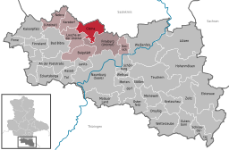 Läget för kommunen Gleina i Burgenlandkreis
