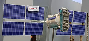 Навигациони сателит ГЛОНАСС-М макета на CeBIT у Хановеру 2011. године