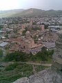 A cathedral in Gori, view from the Gori Fortress