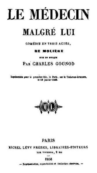 File:Gounod - Le Médecin malgré lui - libretto - Paris 1858.pdf