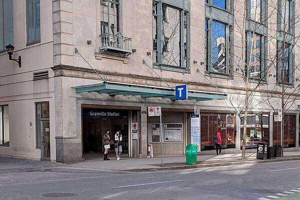 The Dunsmuir Street entrance opened in 2006.