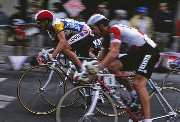 LeMond (left) in the 1986 Coors Classic