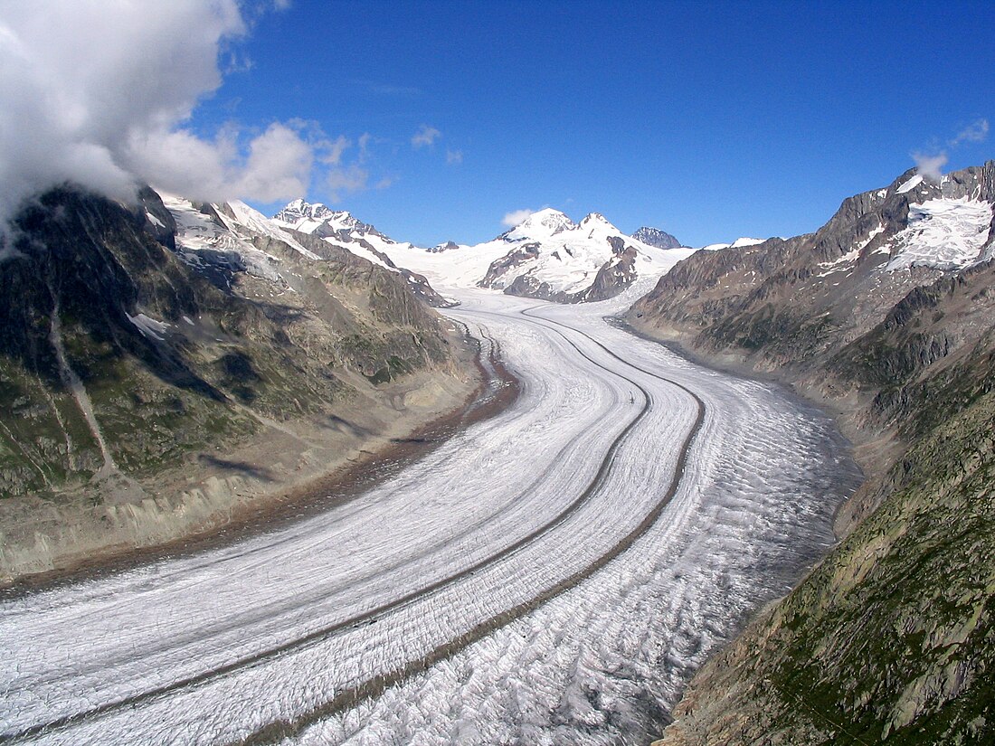 Glaciares de los Alpes