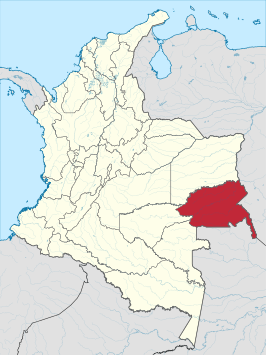 Kaart van Guainía