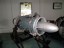 HAL HJE-2500 Engine at HAL Museum. Built in 1965, it was the first turbojet engine built by HAL HAL HJE-2500 Engine at HAL Museum 7915.JPG