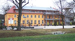 Former barracks building, converted into a district center (2007)