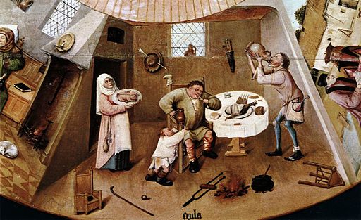 Hieronymus Bosch - The Seven Deadly Sins (detail) - WGA2503
