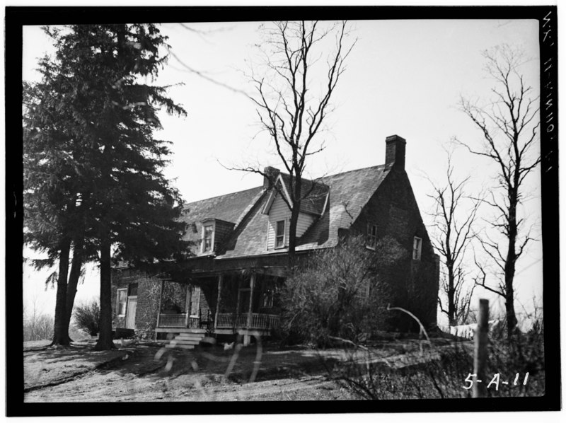 File:Historic American Buildings Survey, Norman R. Sturgis, Photographer, April 1934, VIEW FROM NORTHEAST. - Adam Van Alen House, Kinderhook Creek Vicinity, Kinderhook, Columbia County HABS NY,11-KINHO,1-1.tif