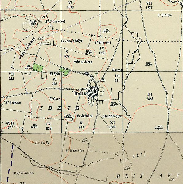 File:Historical map series for the area of Ibdis (1940s).jpg