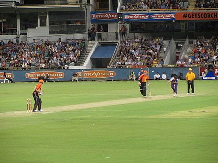 Perth Scorchers taking on Hobart Hurricanes at the WACA in 2011