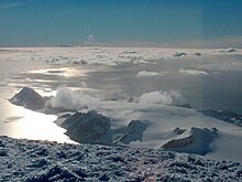 Miers Bluff (on the left) from Mount Friesland. Hurd-Peninsula.jpg