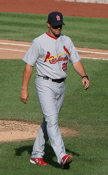 Matheny as manager of the Cardinals in June 2012.