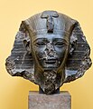 Idealised portrait head of pharaoh Amenophis II wearing the nemes 01