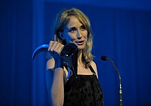 Ingrid García-Jonsson recoge el Premio Un Futuro de Cine en el año 2016