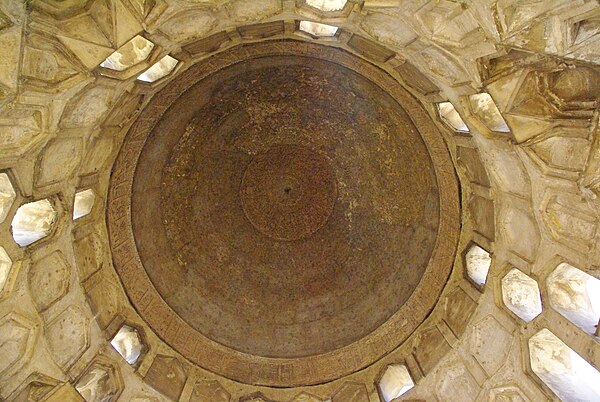 The interior ceiling of Ibn Tulun mosque is composed of sycamore wood.