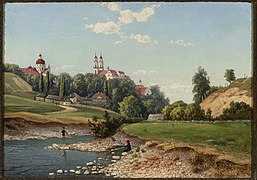 View of the church of Missionaries and Visitation Sisters in Vilnius (1870)