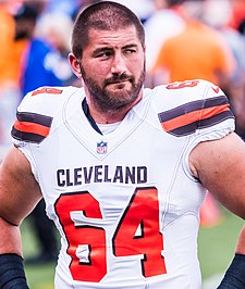 Tretter playing for the Browns in 2018. J.C. Tretter.jpg