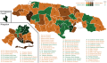 Jamaica general election 2011 - Winning party vote by constituency