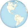 Jamaica on the globe (Americas centered).svg