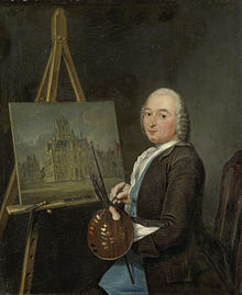 Jan ten Compe, 1751 von Tibout Regters porträtiert.